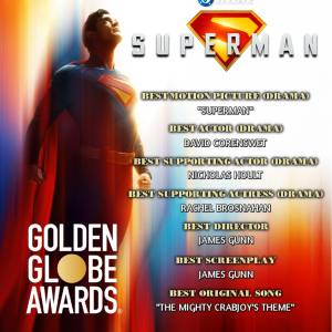Warner Bros. impulsa a “Superman” para la gloria de los Globos de Oro