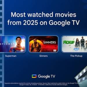 “Superman” entre las películas más vistas de Google TV en 2025