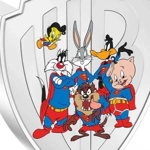 New Zealand Mint revela Moneda de Plata WB100 Looney Tunes Mashups - Superman de 2oz